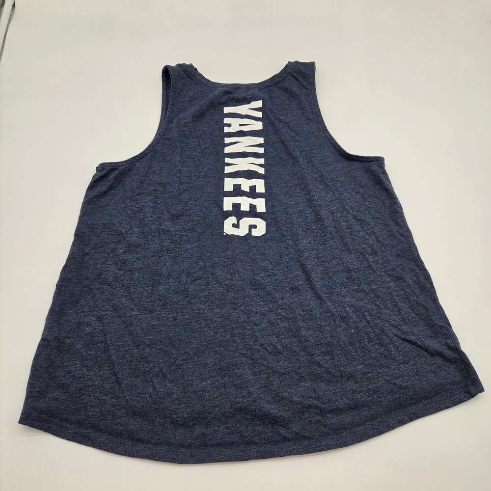 New York Yankees MLB Womens XL Tank Top 5th & Ocean Heather Navy Blue NY Logo - Picture 5 of 9